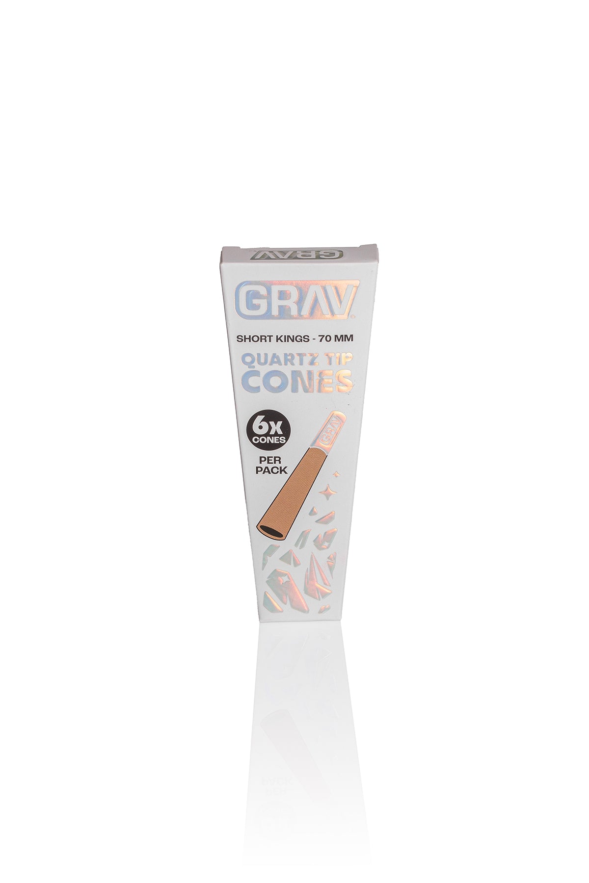 GRAV® Short Kings Quartz Tip Cones - 16 Pack POP Display