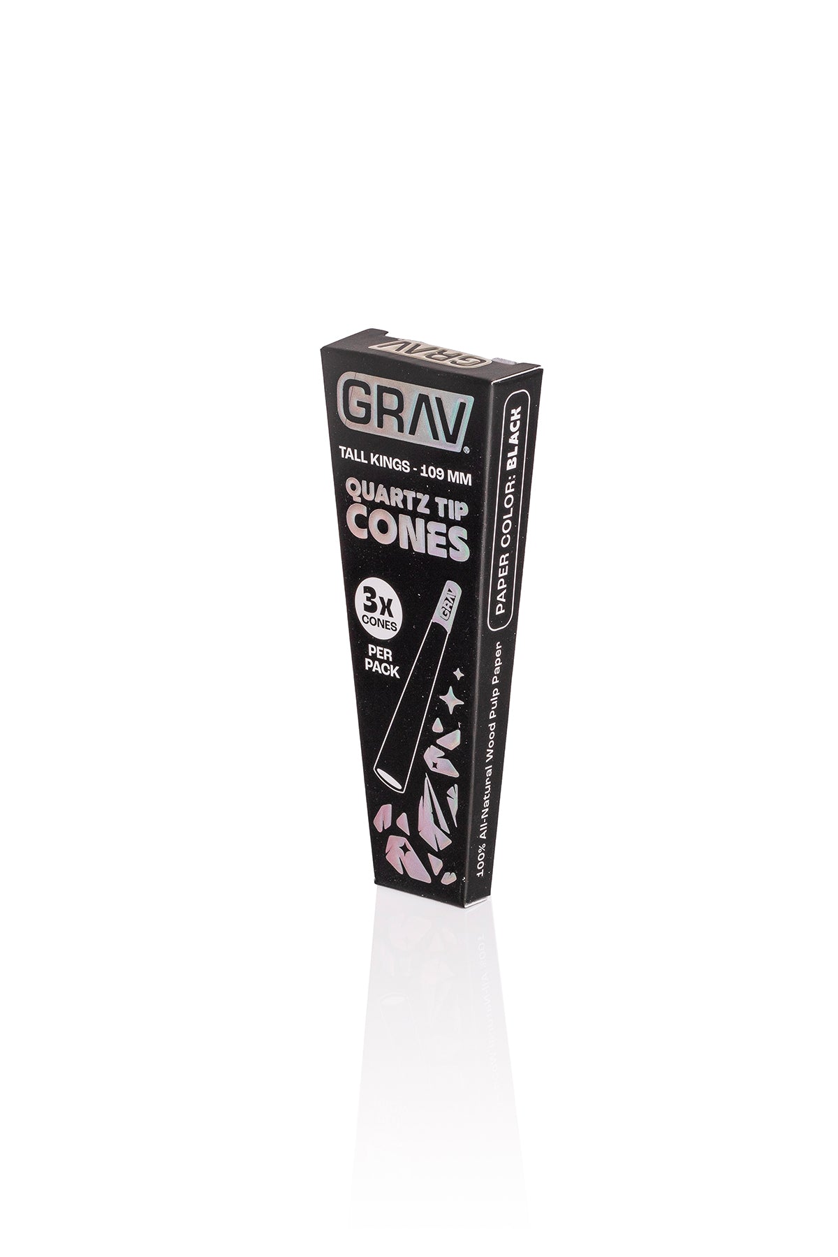 GRAV® Tall Kings Quartz Tip Cones - 16 Pack POP Display