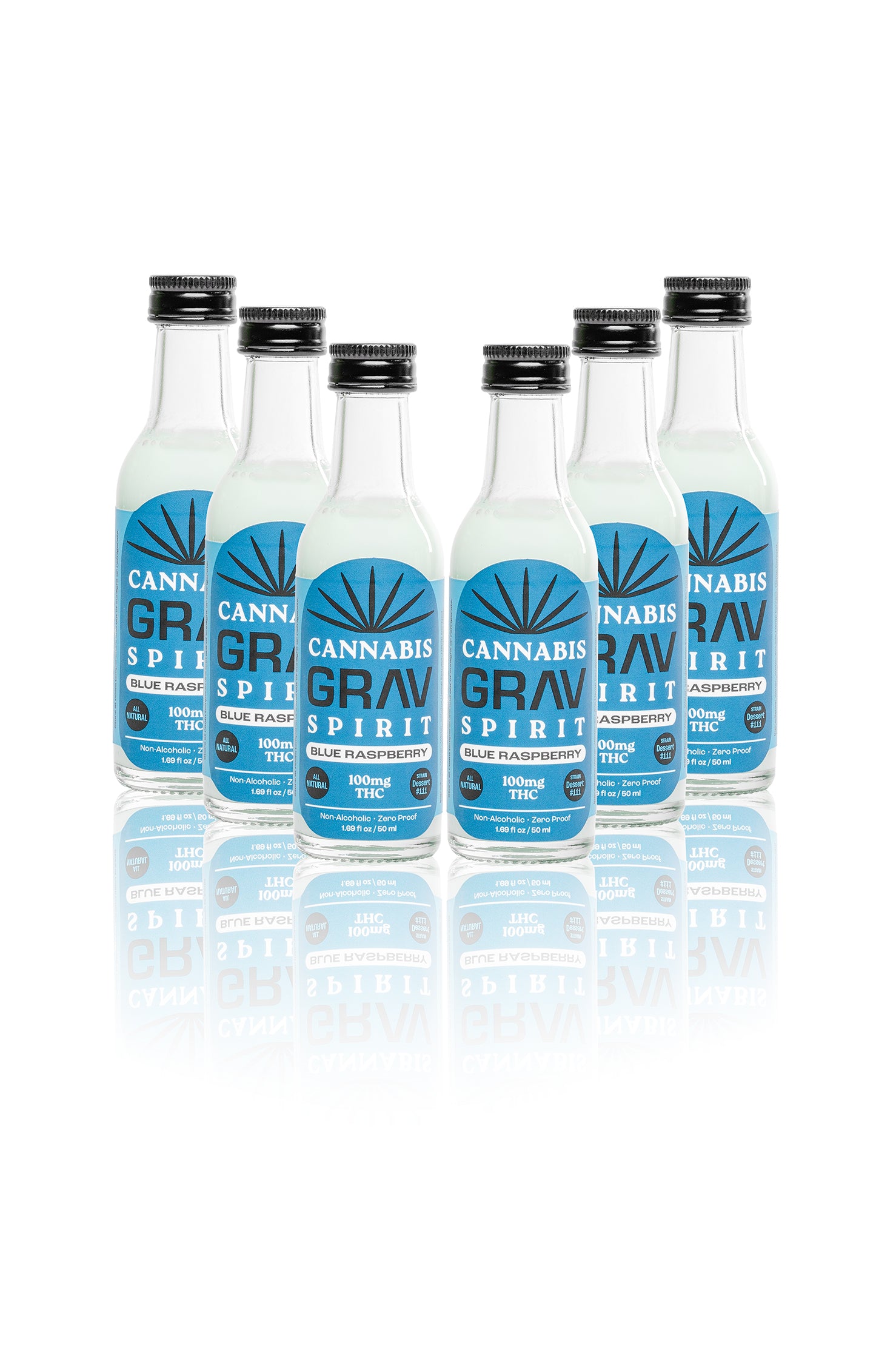GRAV® Cannabis Spirit 100mg Flavor Shots, 50ml Bottle Variety Pack