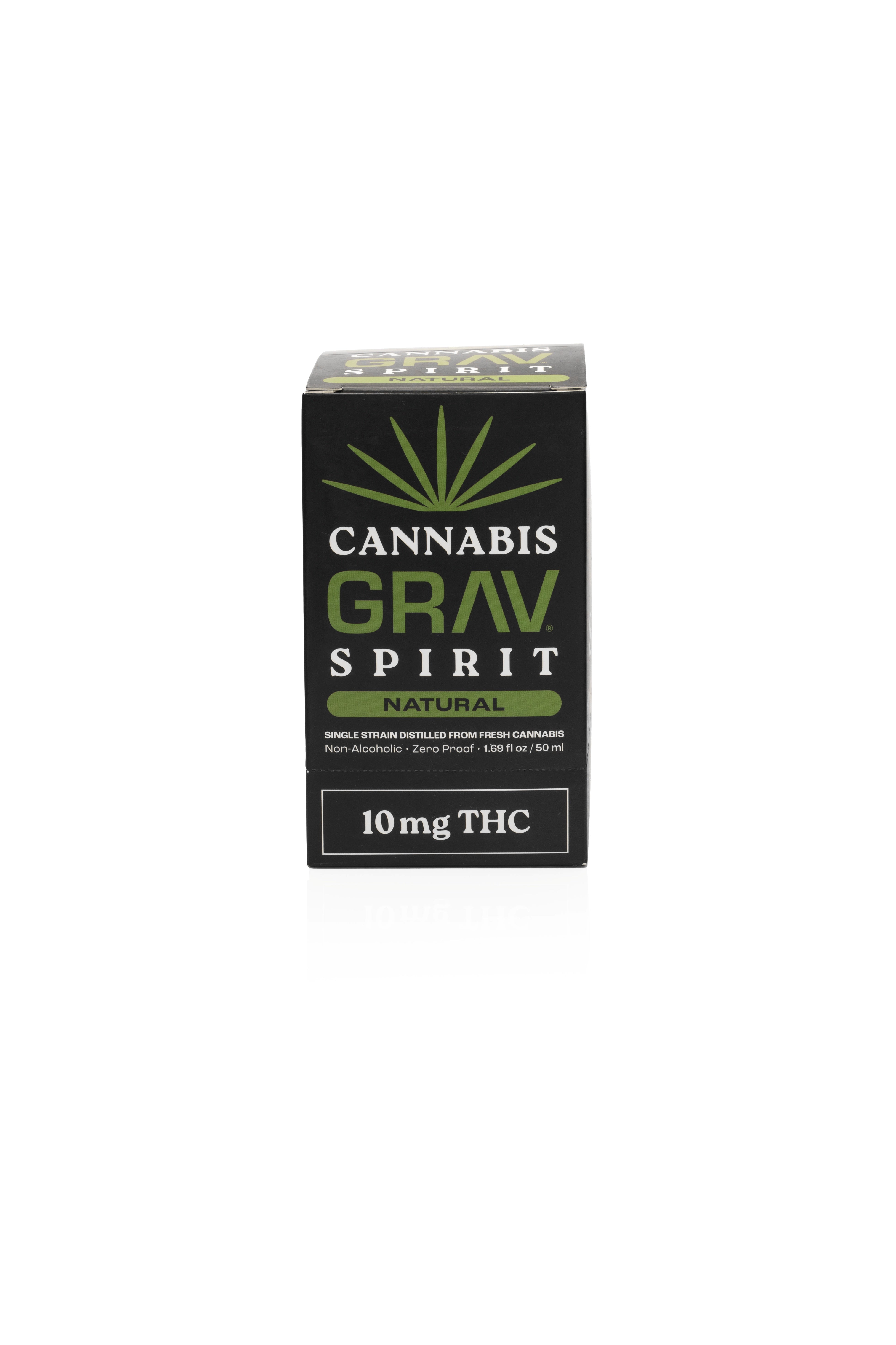 GRAV® Cannabis Spirit 10mg Natural, 50ml Bottle 6-Pack