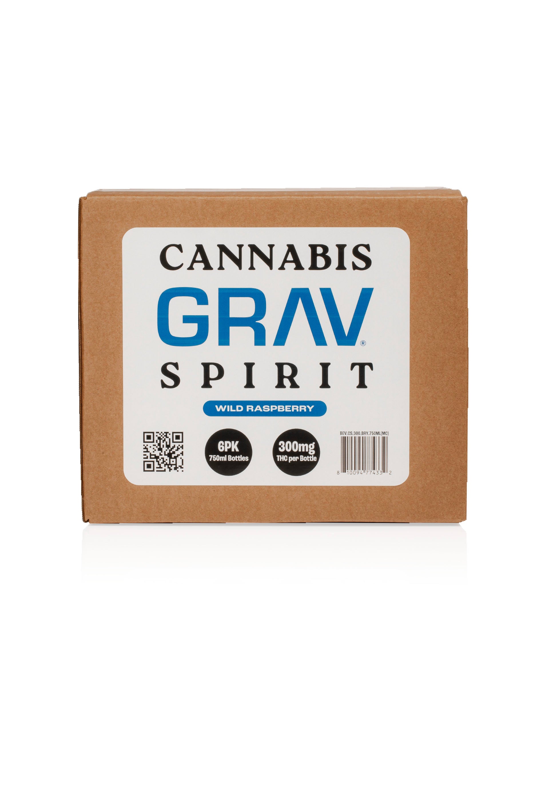 GRAV® Cannabis Spirit 300mg, Assorted Flavors, 750ml Bottle 6-Pack