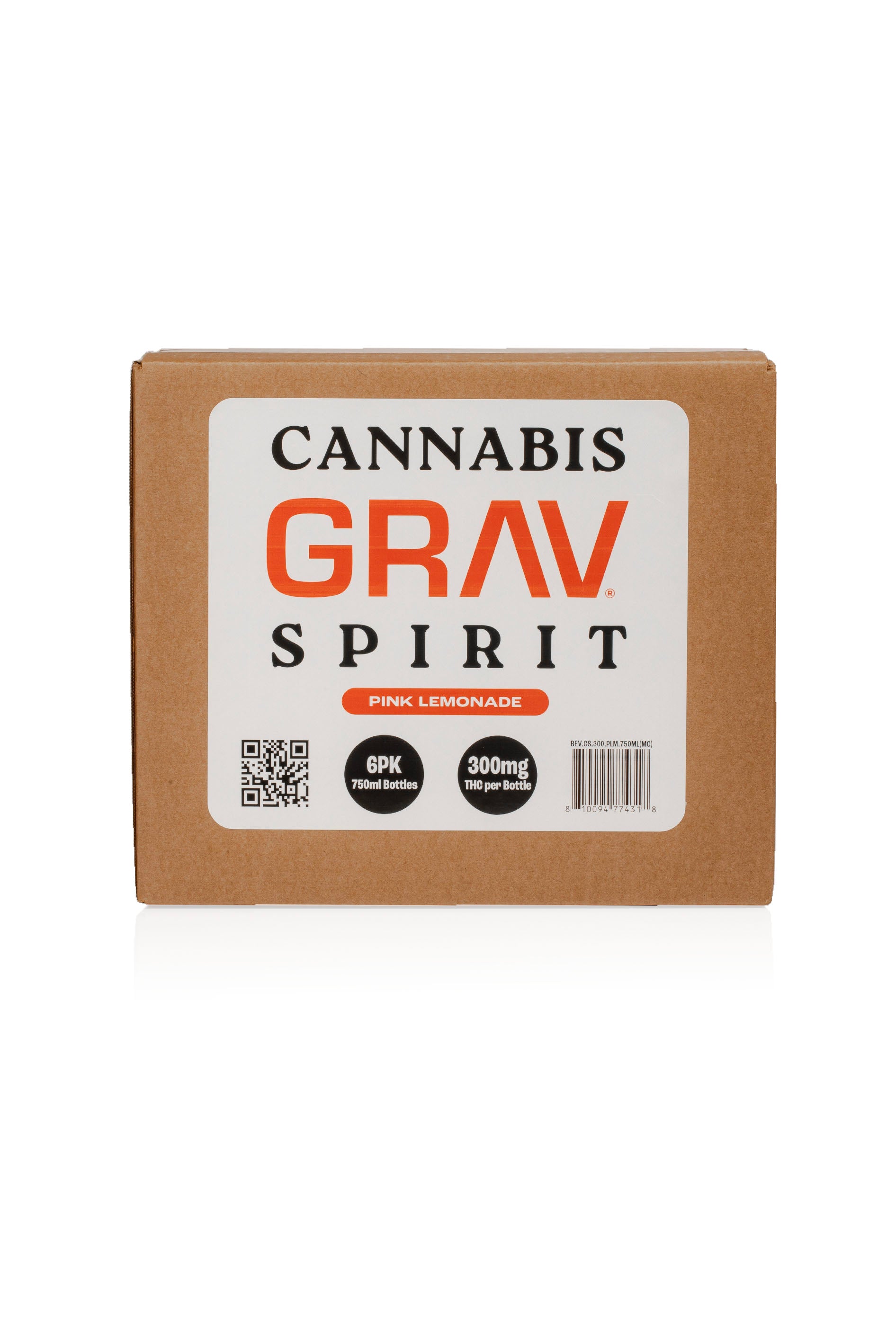 GRAV® Cannabis Spirit 300mg, Assorted Flavors, 750ml Bottle 6-Pack