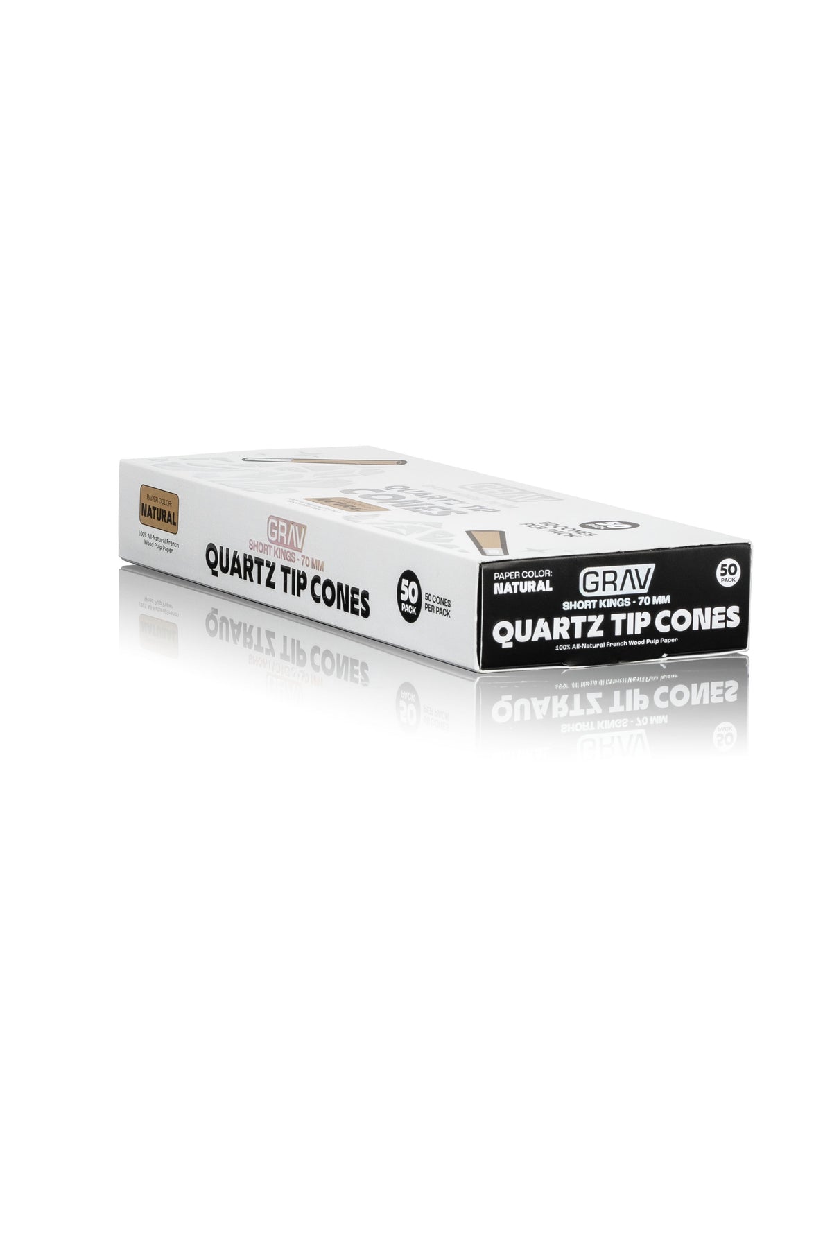 GRAV® Short Kings Quartz Tip Cones, 50-piece Pack