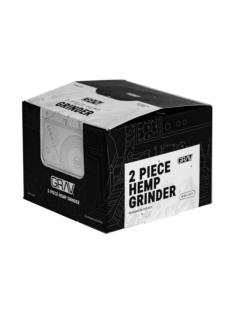 GRAV® Hemp Plastic 2-piece Grinder Countertop Pop Display - 16 Pack