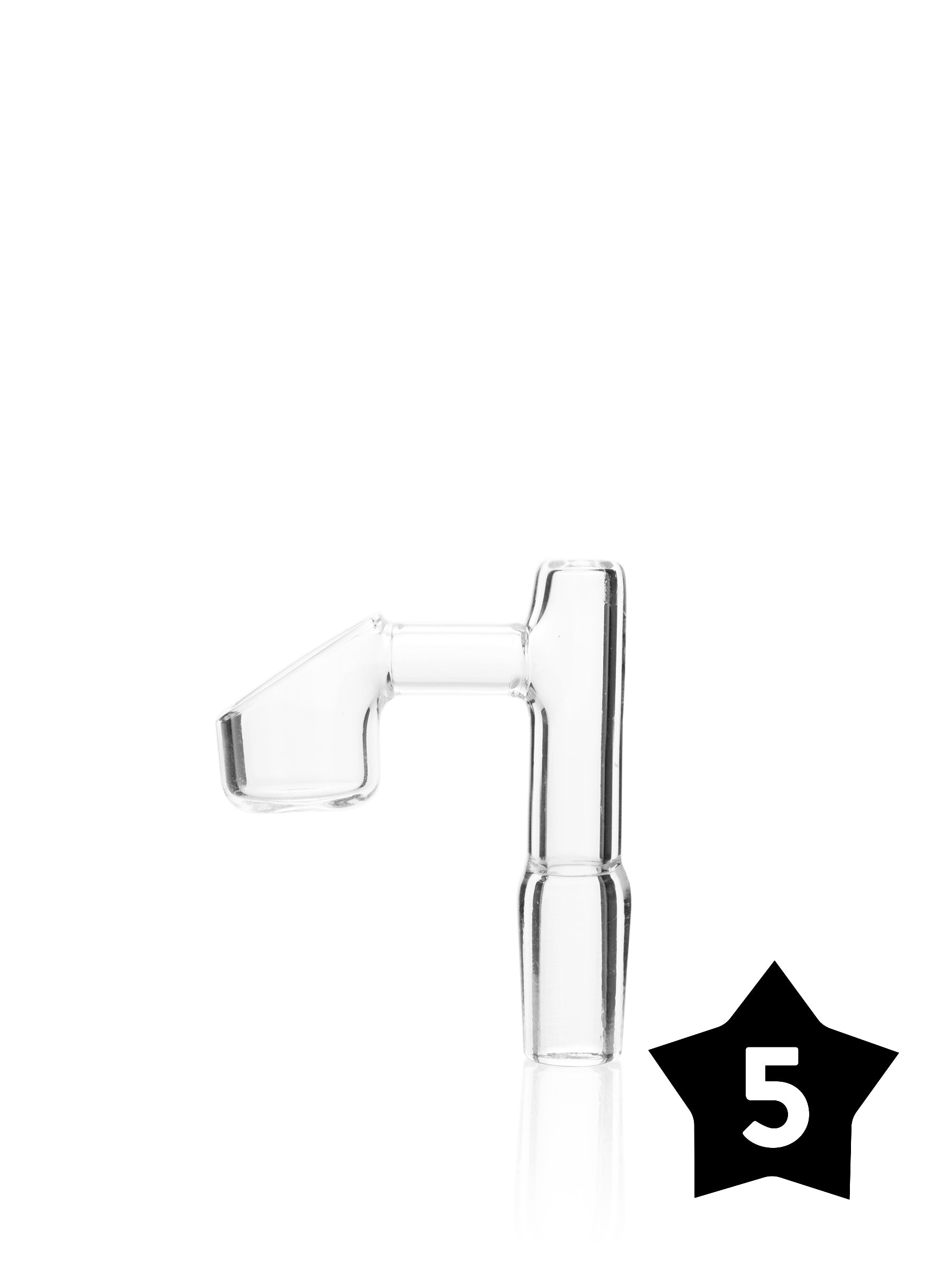 14mm GRAV® Male Banger - 90° Angle - Clear - Pack of 5
