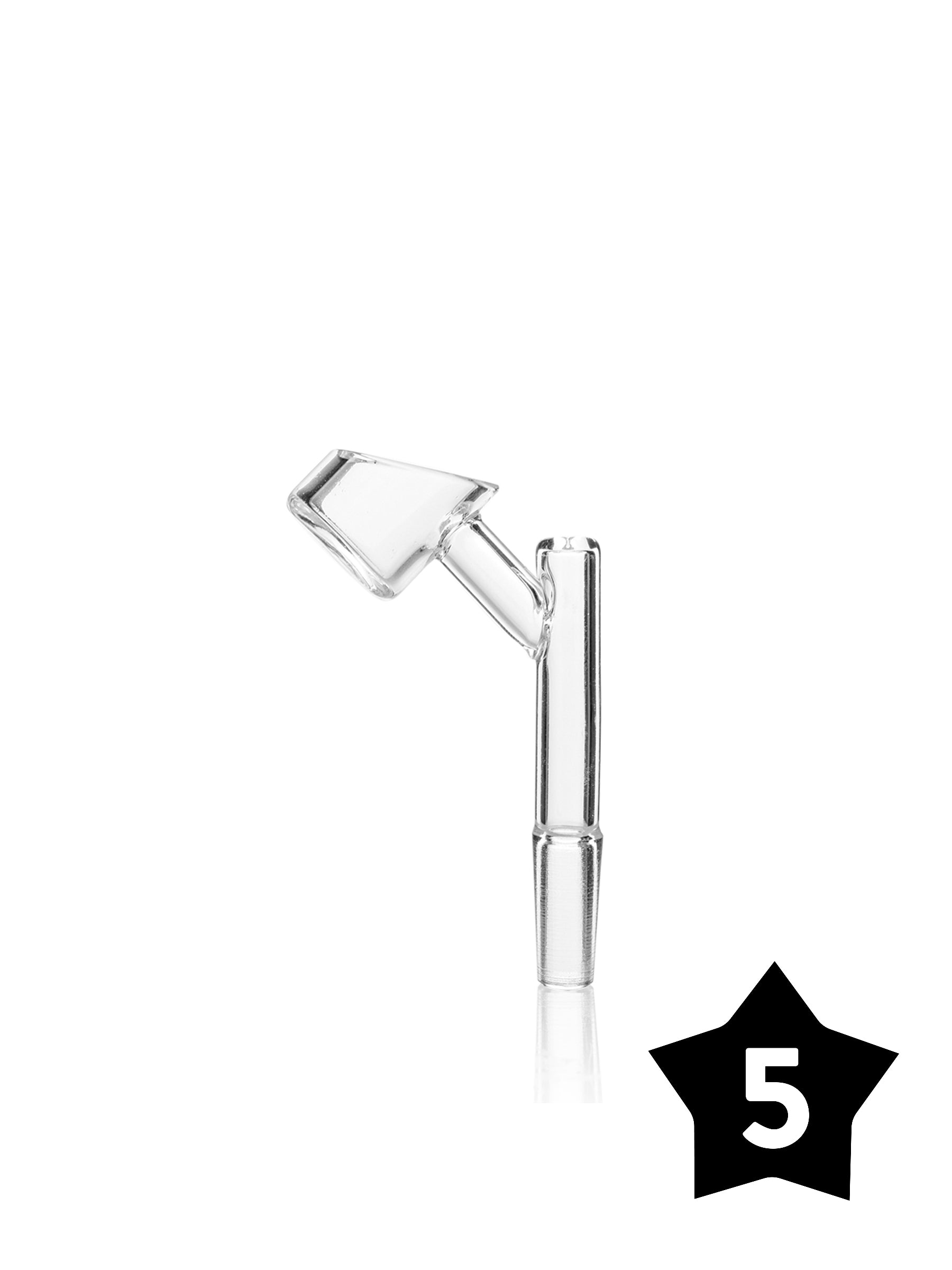 10mm GRAV® Male Banger - 45° Angle - Clear - Pack of 5