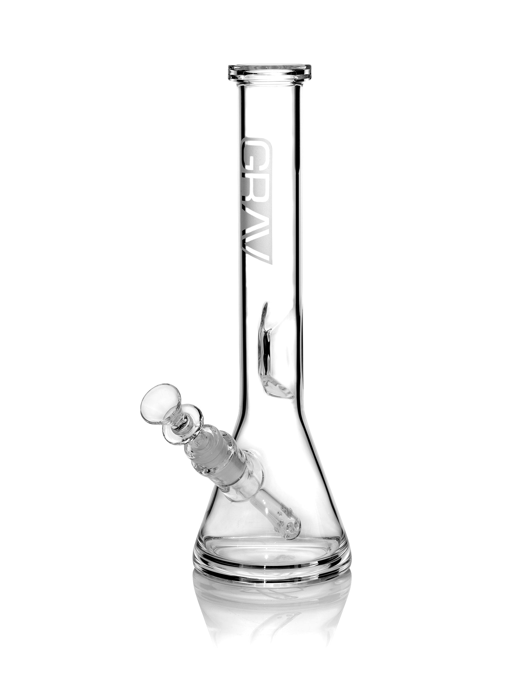 GRAV® 8 Small Simple Clear Beaker Base Smoking Bong Water Pipe -SmokeDay