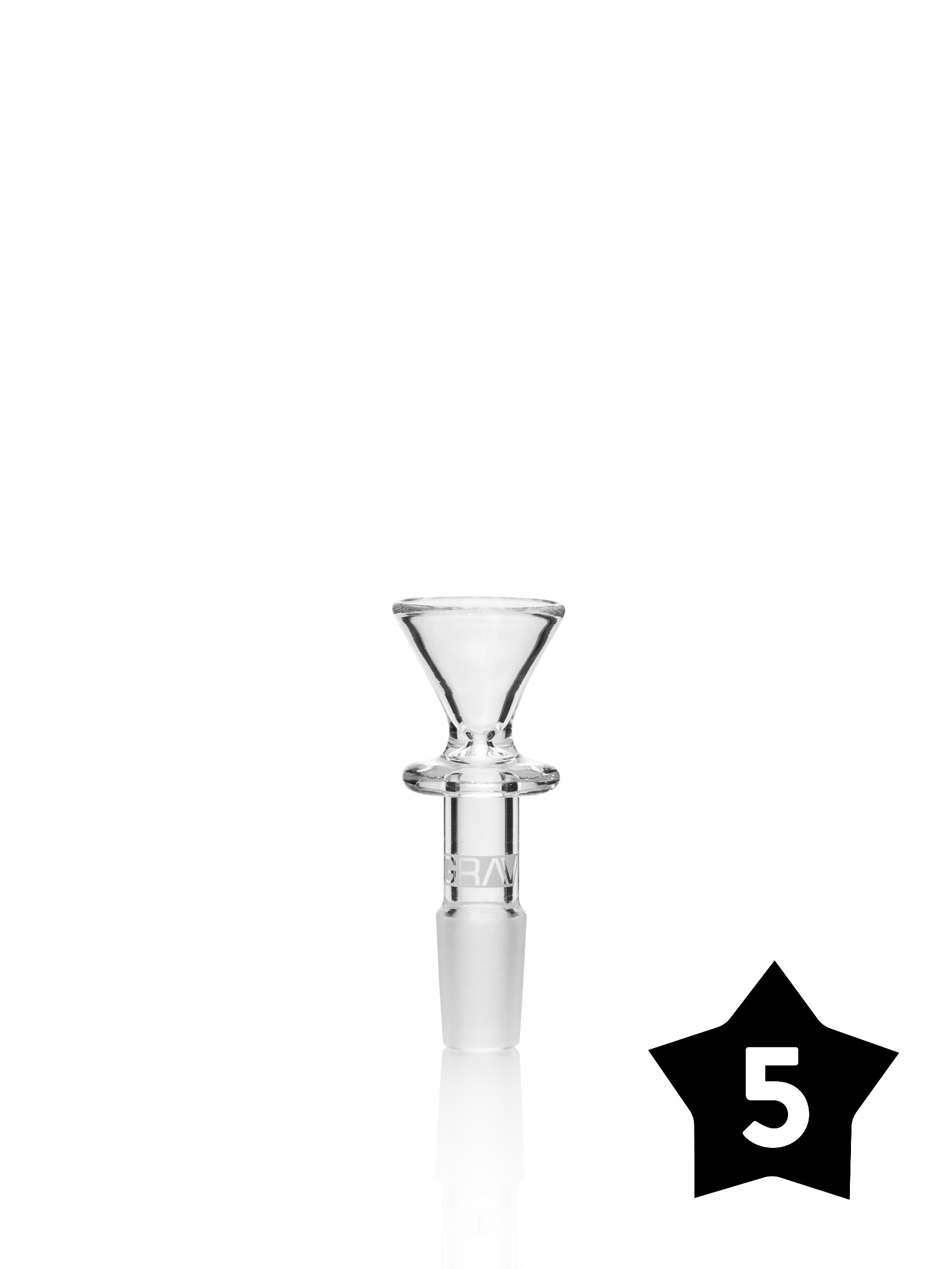 14mm GRAV® Funnel Bowl - Clear - Pack of 5
