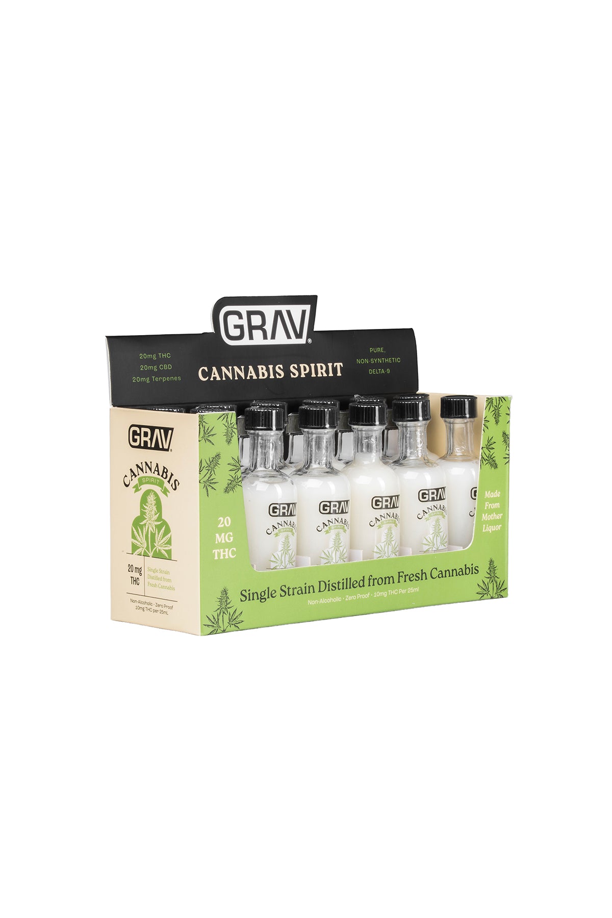 GRAV® Cannabis Spirit, 20mg - 50ml Bottle, Master Case 48-Pack