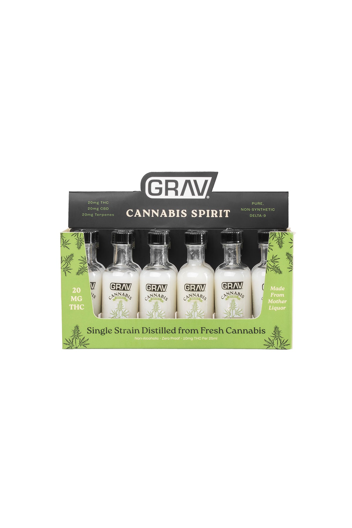 GRAV® Cannabis Spirit, 20mg - 50ml Bottle, Master Case 48-Pack