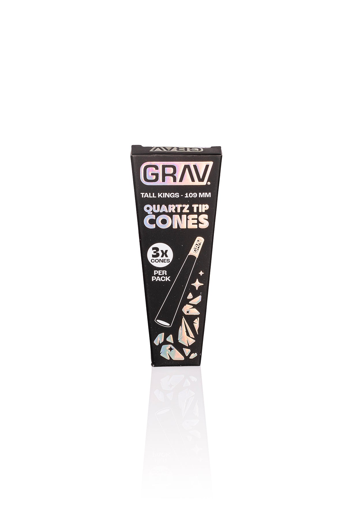 GRAV® Tall Kings Quartz Tip Cones - 16 Pack POP Display