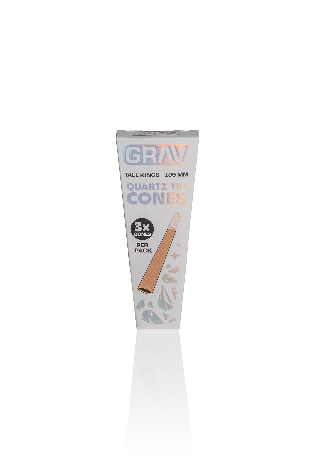 GRAV® Tall Kings Quartz Tip Cones - 16 Pack POP Display