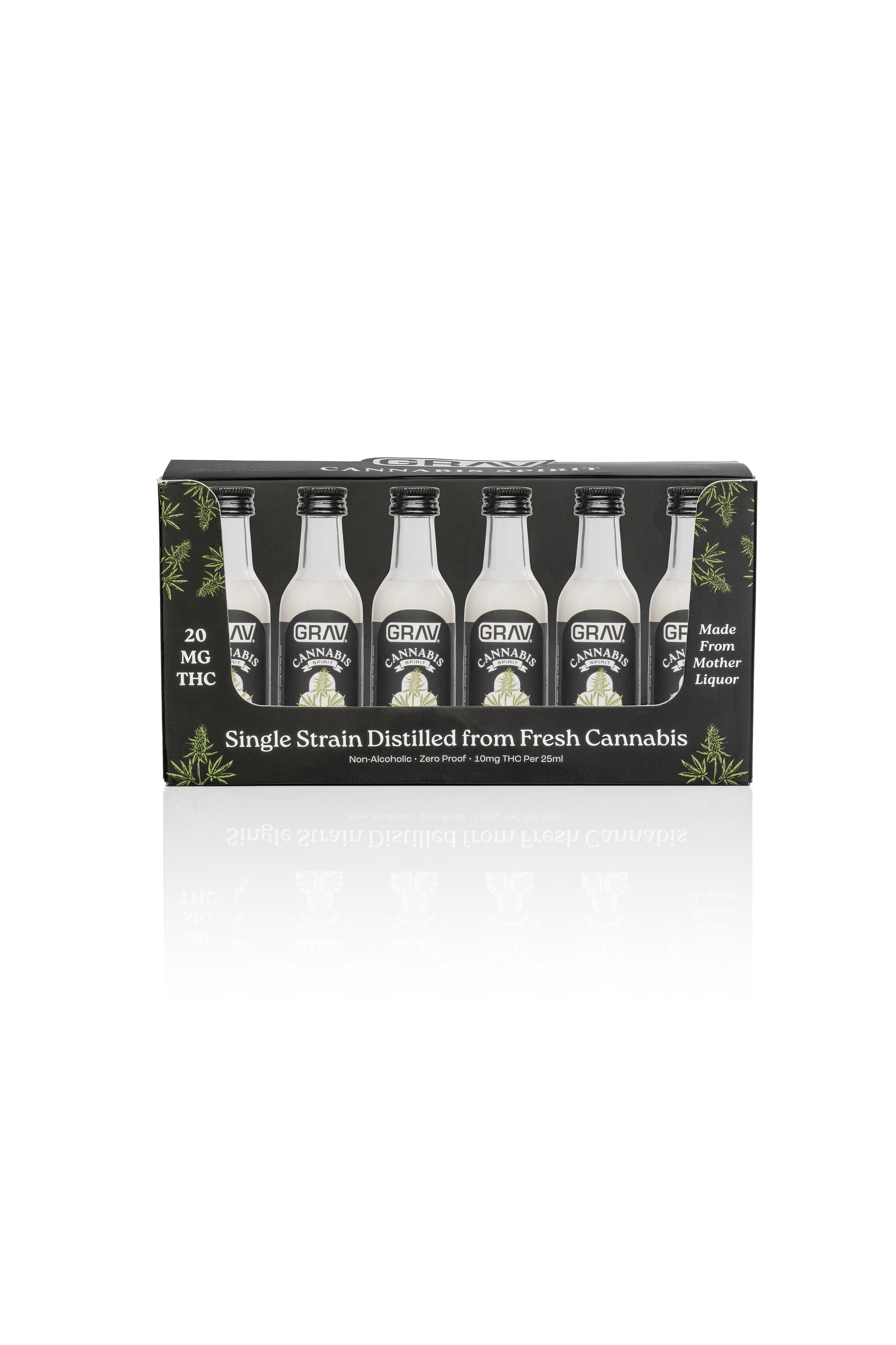 GRAV® Cannabis Spirit 20mg Black Label, 50ml Bottle Master Case 48-Pack