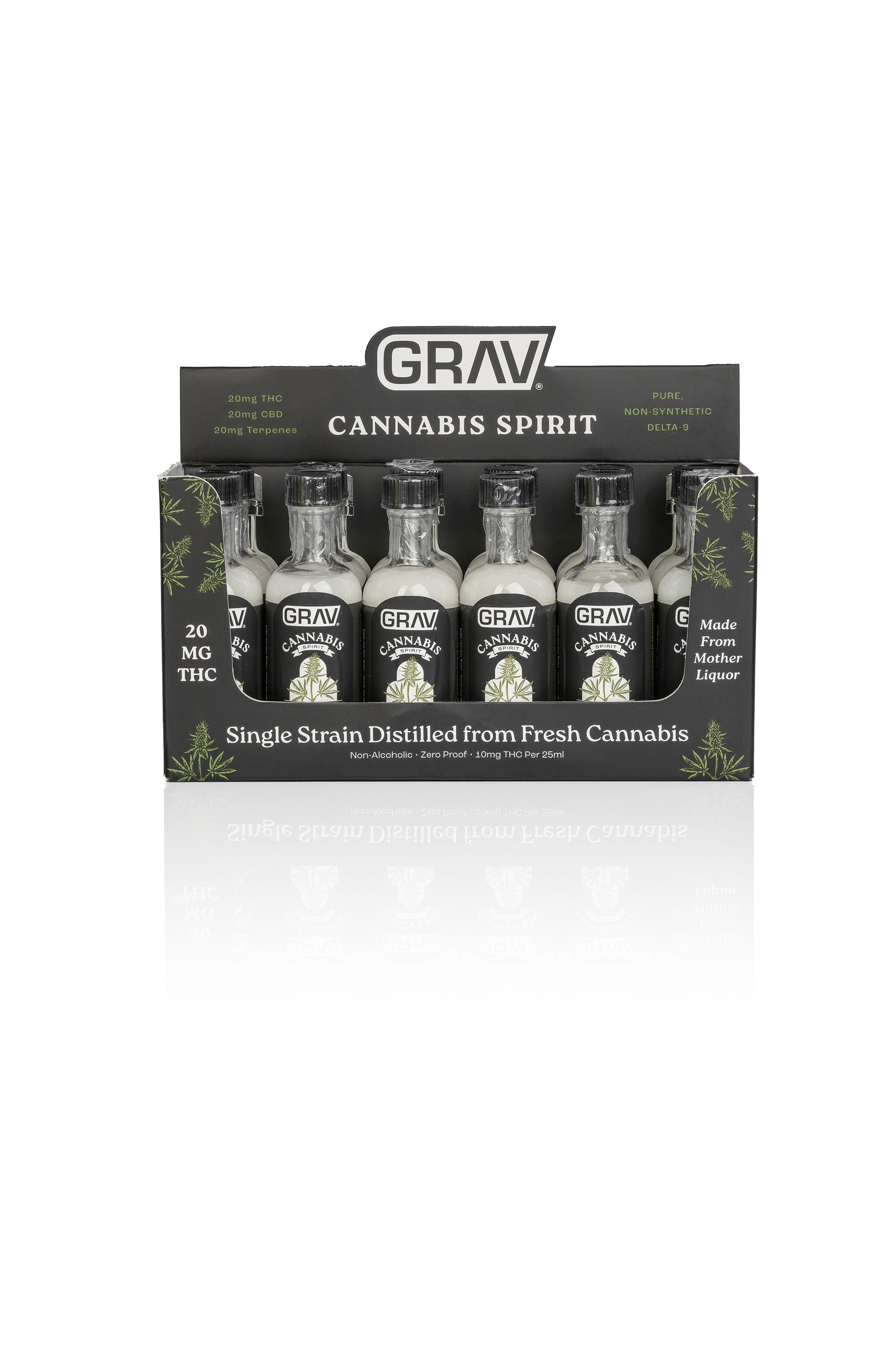 GRAV® Cannabis Spirit, 20mg - 50ml Bottle, Master Case 48-Pack