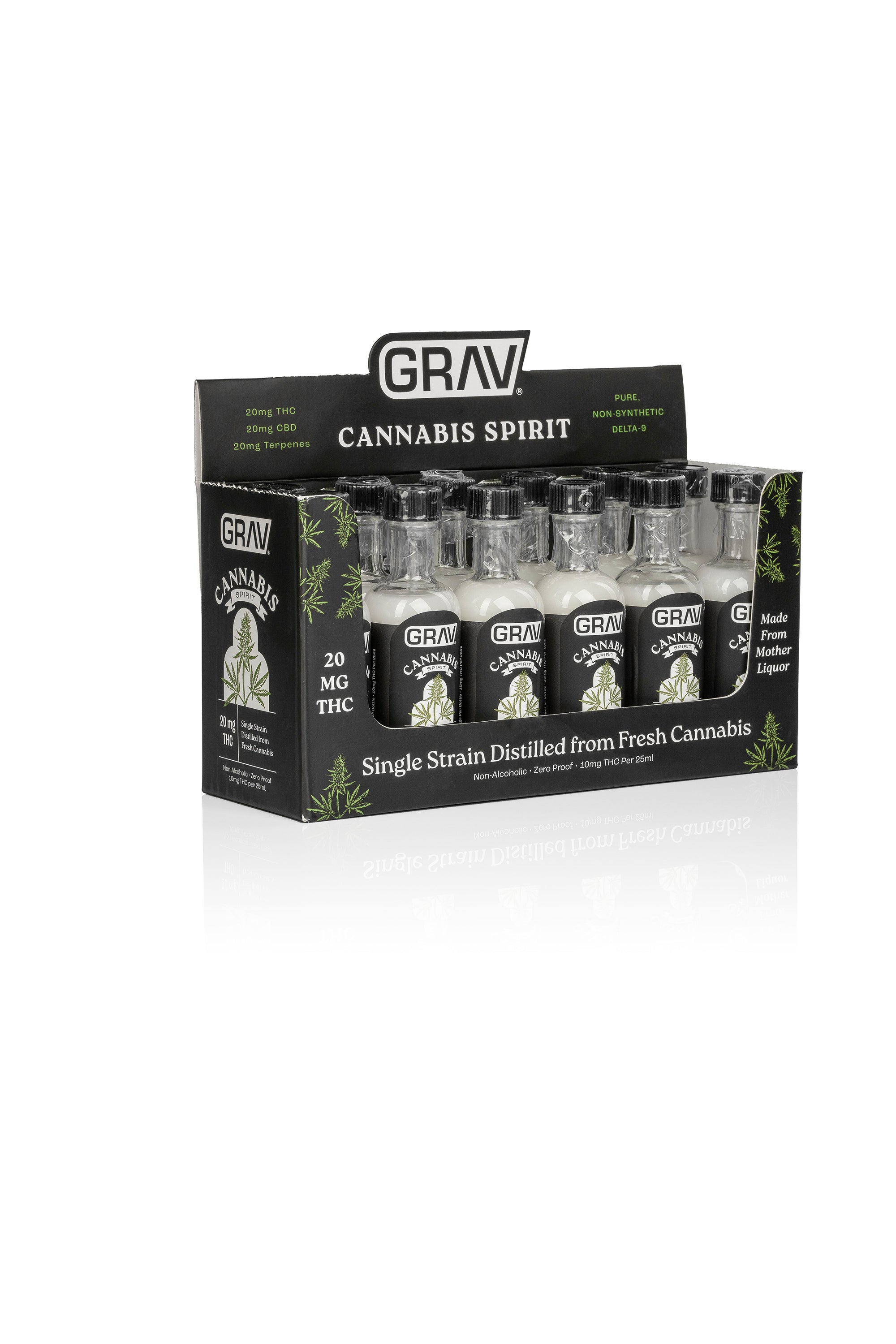 GRAV® Cannabis Spirit, 20mg - 50ml Bottle, Master Case 48-Pack