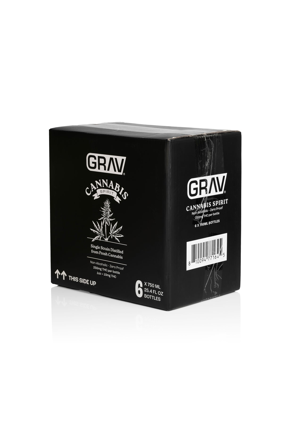 Grav Wild Raspberry GRAV® Cannabis Spirit 250mg Black Label, 750ml Bottle 6-Pack