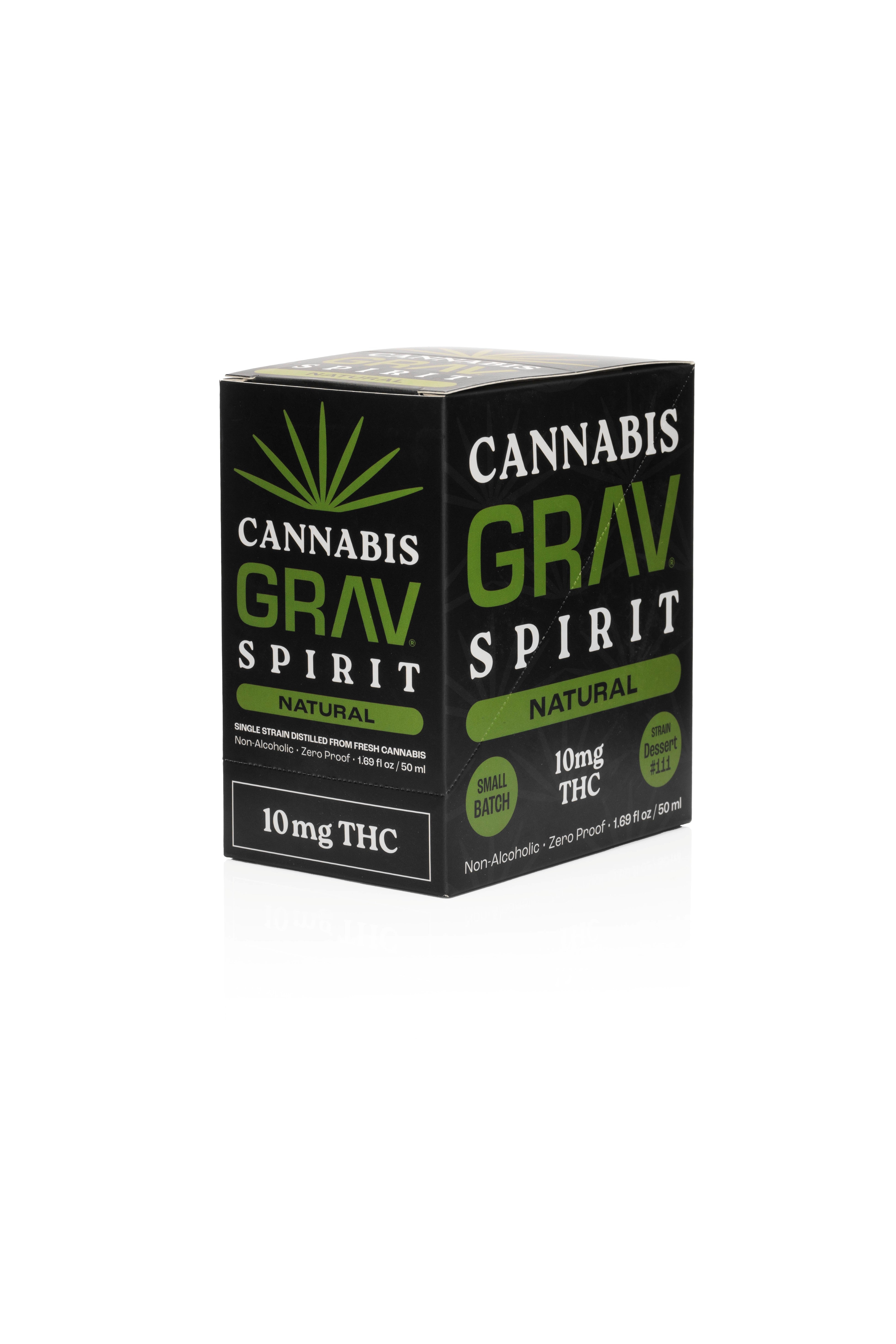 GRAV® Cannabis Spirit 10mg Natural, 50ml Bottle 6-Pack