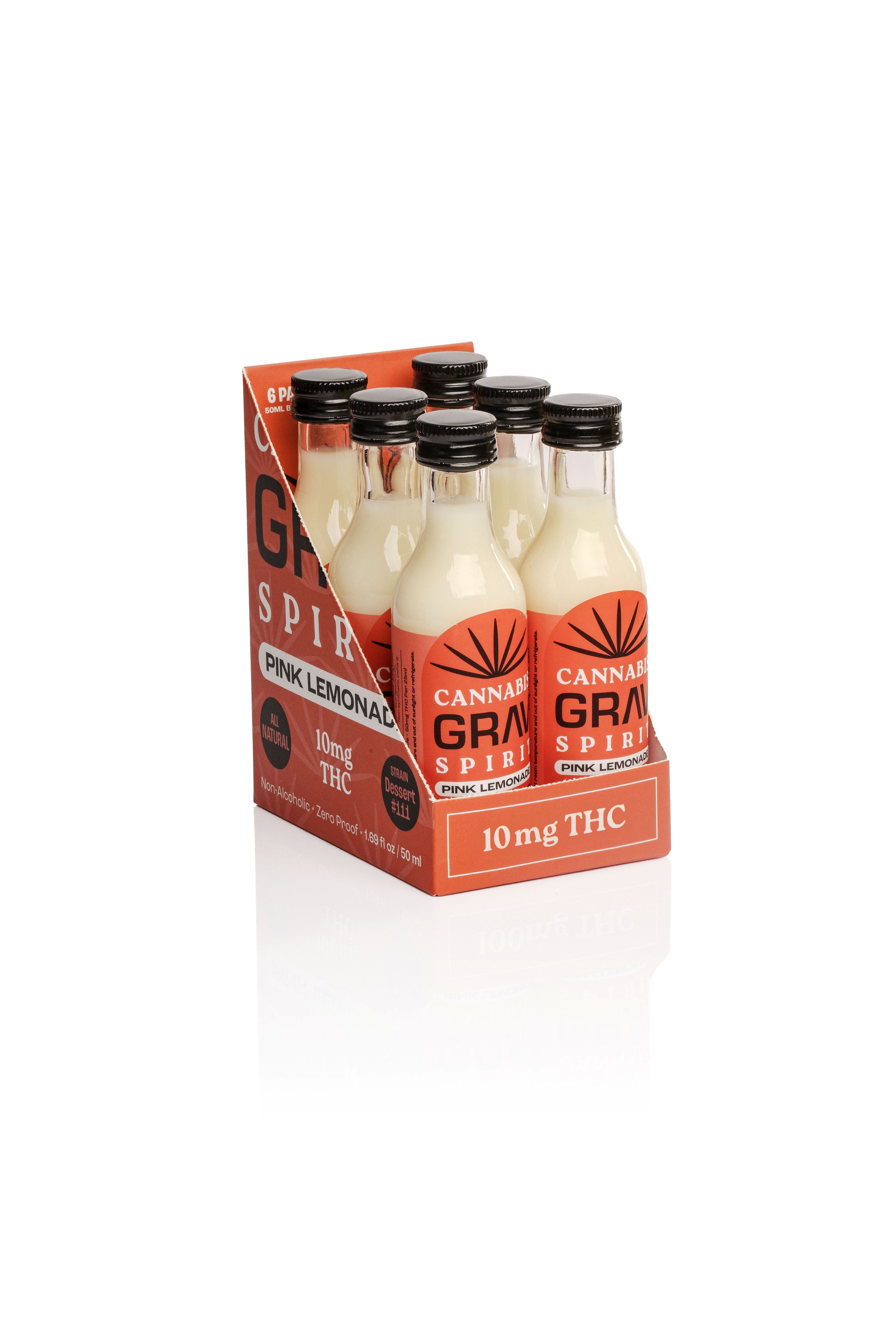 GRAV® Cannabis Spirit 10mg Flavor Shots, 50ml Bottle 6-Pack