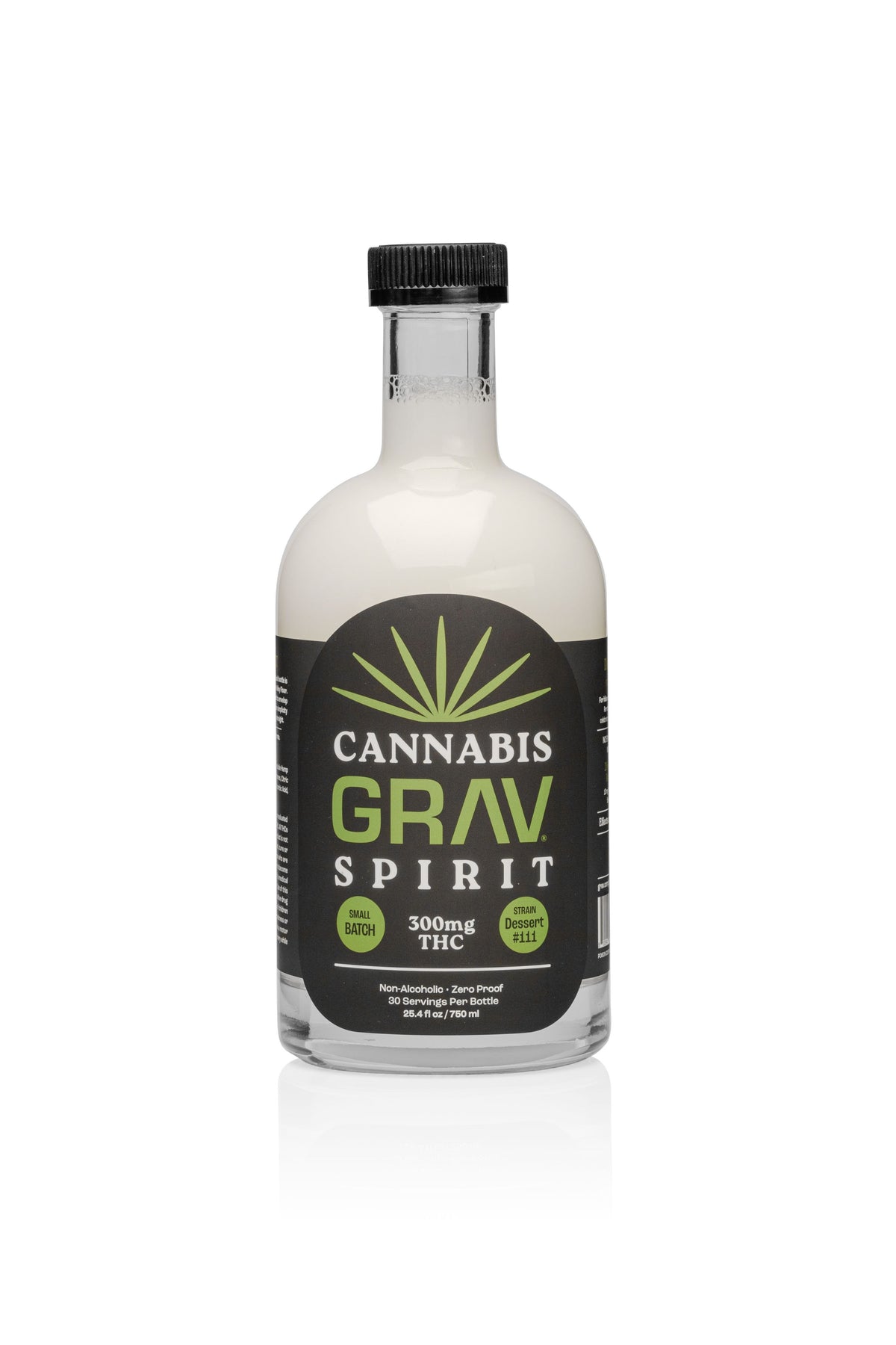 GRAV® Cannabis Spirit 300mg Natural, 750ml Bottle 6-Pack
