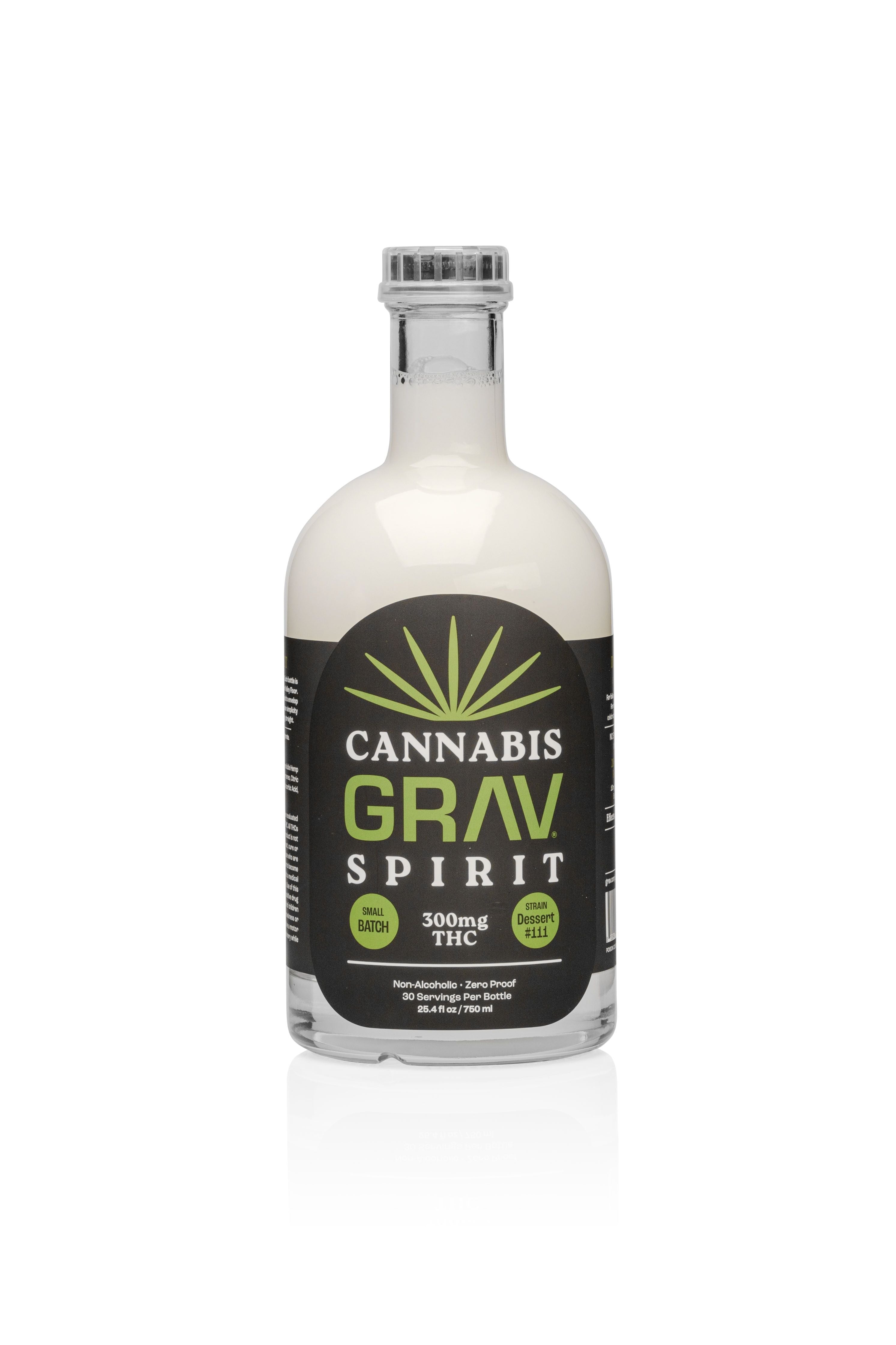 GRAV® Cannabis Spirit 300mg Natural - 750ml Bottle
