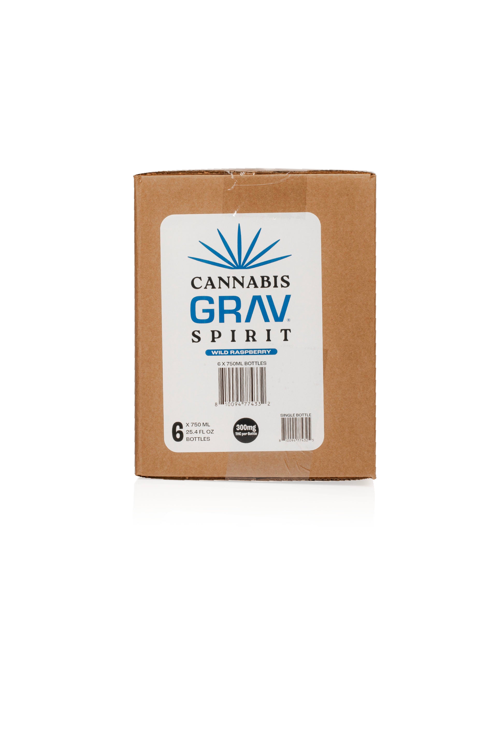 GRAV® Cannabis Spirit 300mg, Assorted Flavors, 750ml Bottle 6-Pack