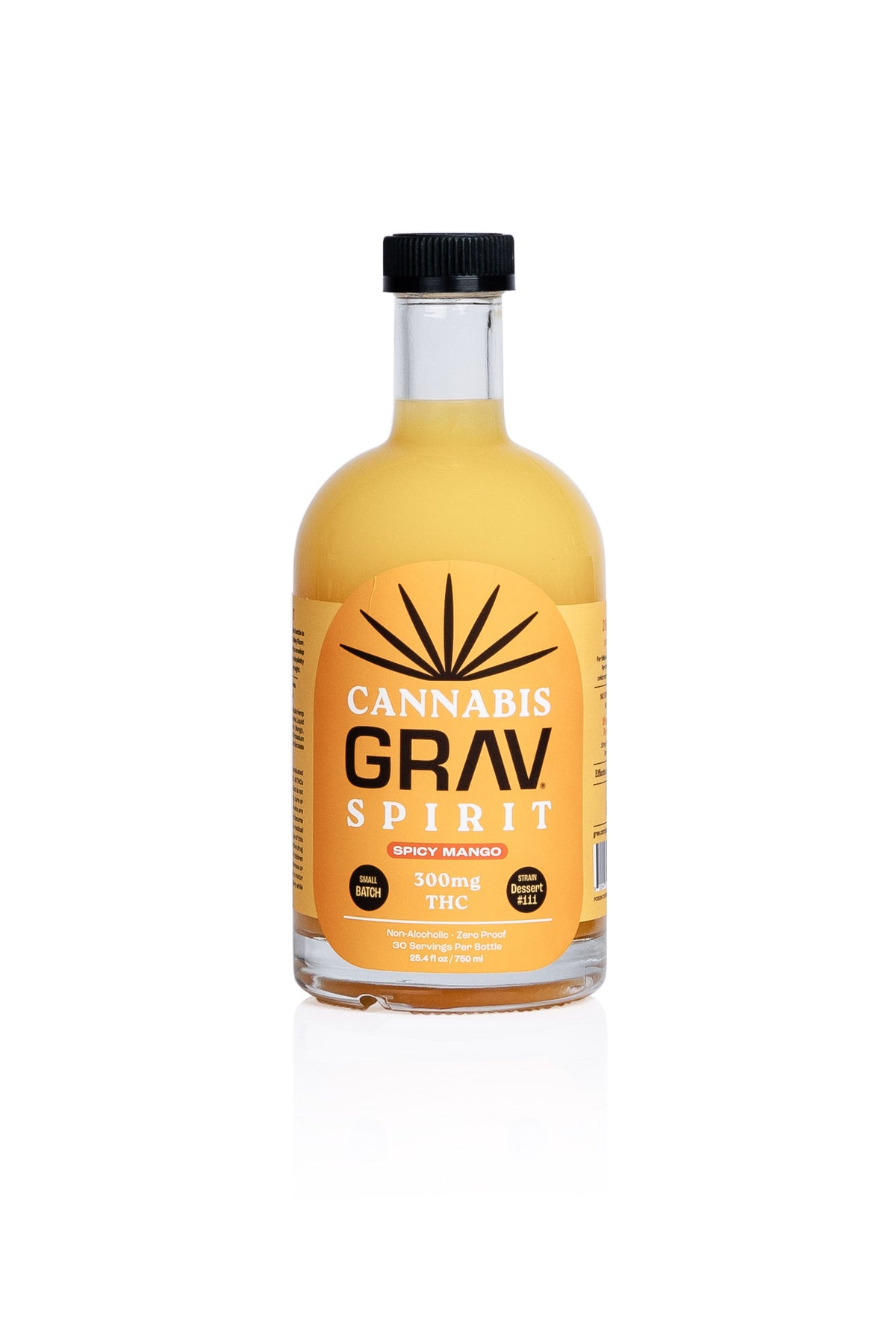 GRAV® Cannabis Spirit 300mg, Assorted Flavors, 750ml Bottle 6-Pack