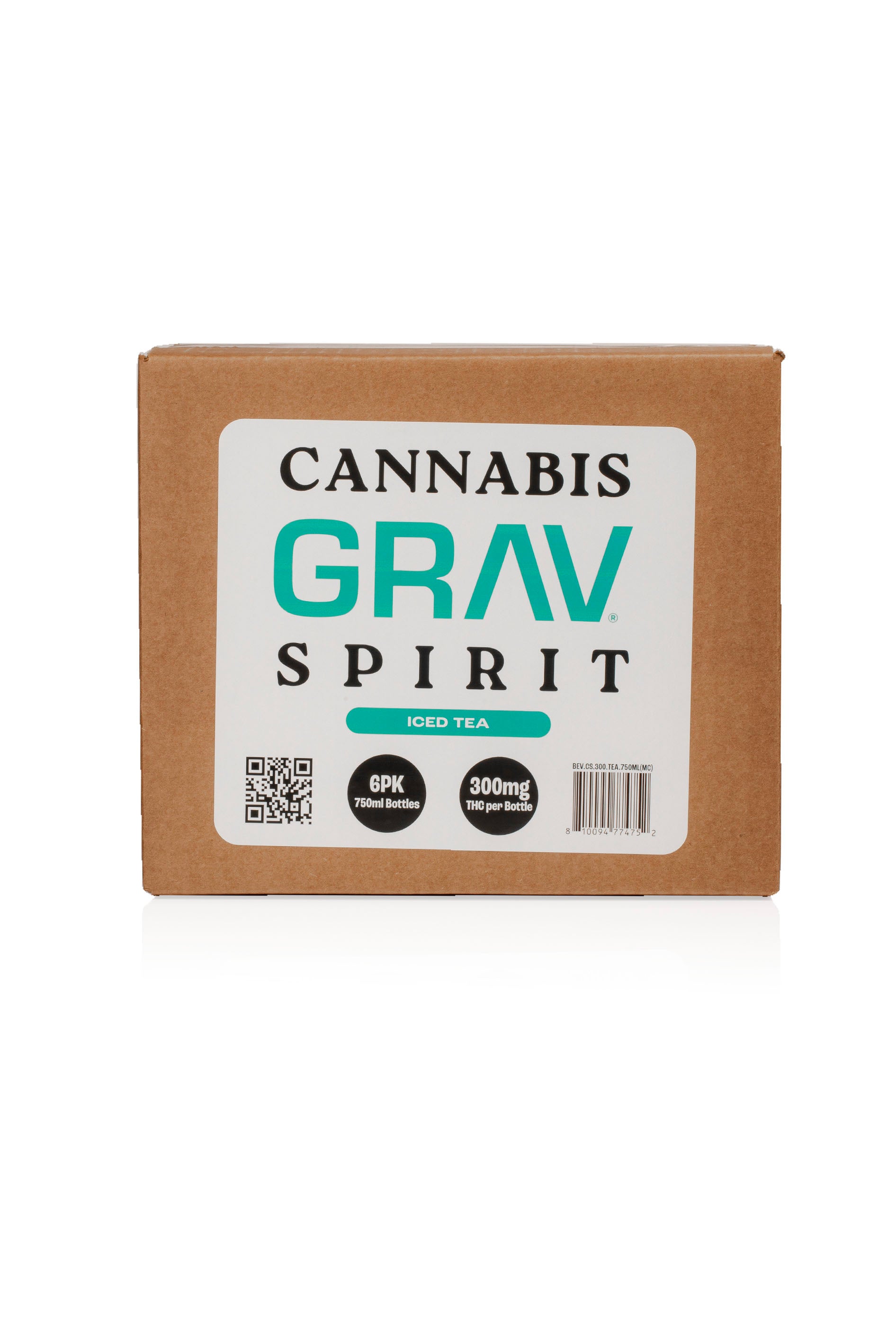 GRAV® Cannabis Spirit 300mg, Assorted Flavors, 750ml Bottle 6-Pack