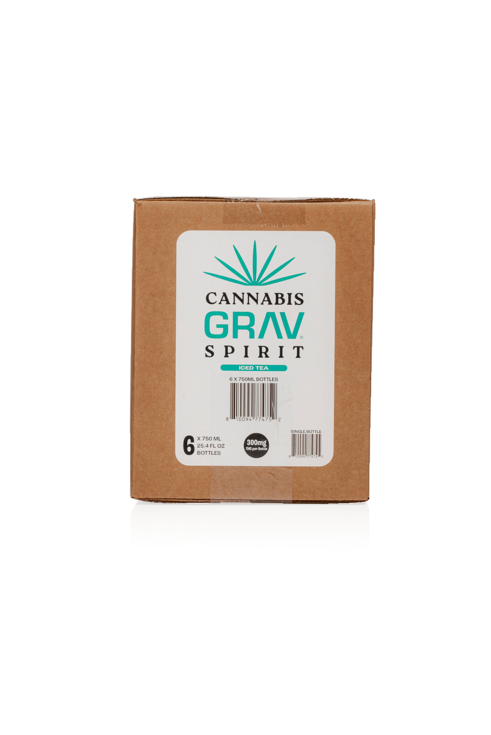 GRAV® Cannabis Spirit 300mg, Assorted Flavors, 750ml Bottle 6-Pack