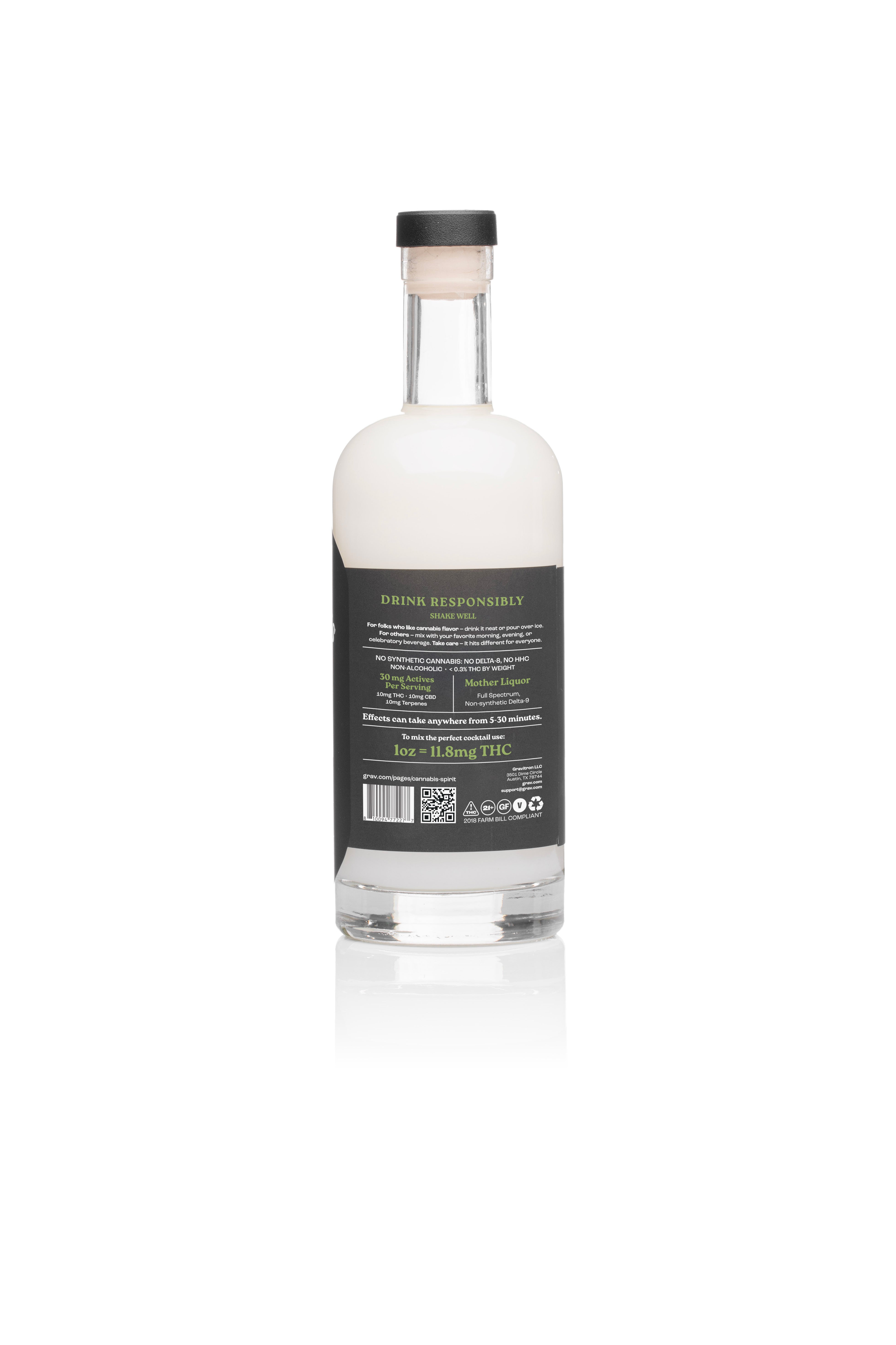 GRAV® Cannabis Spirit Black Label - 750ml Bottle