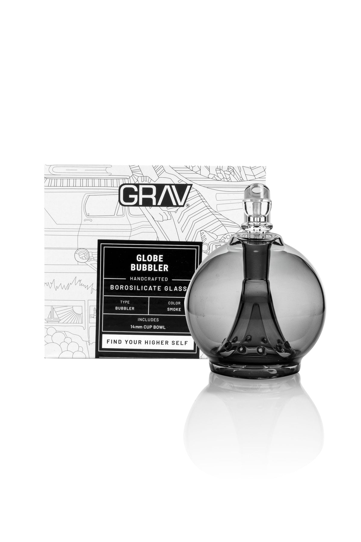 GRAV® Globe Bubbler - Smoke
