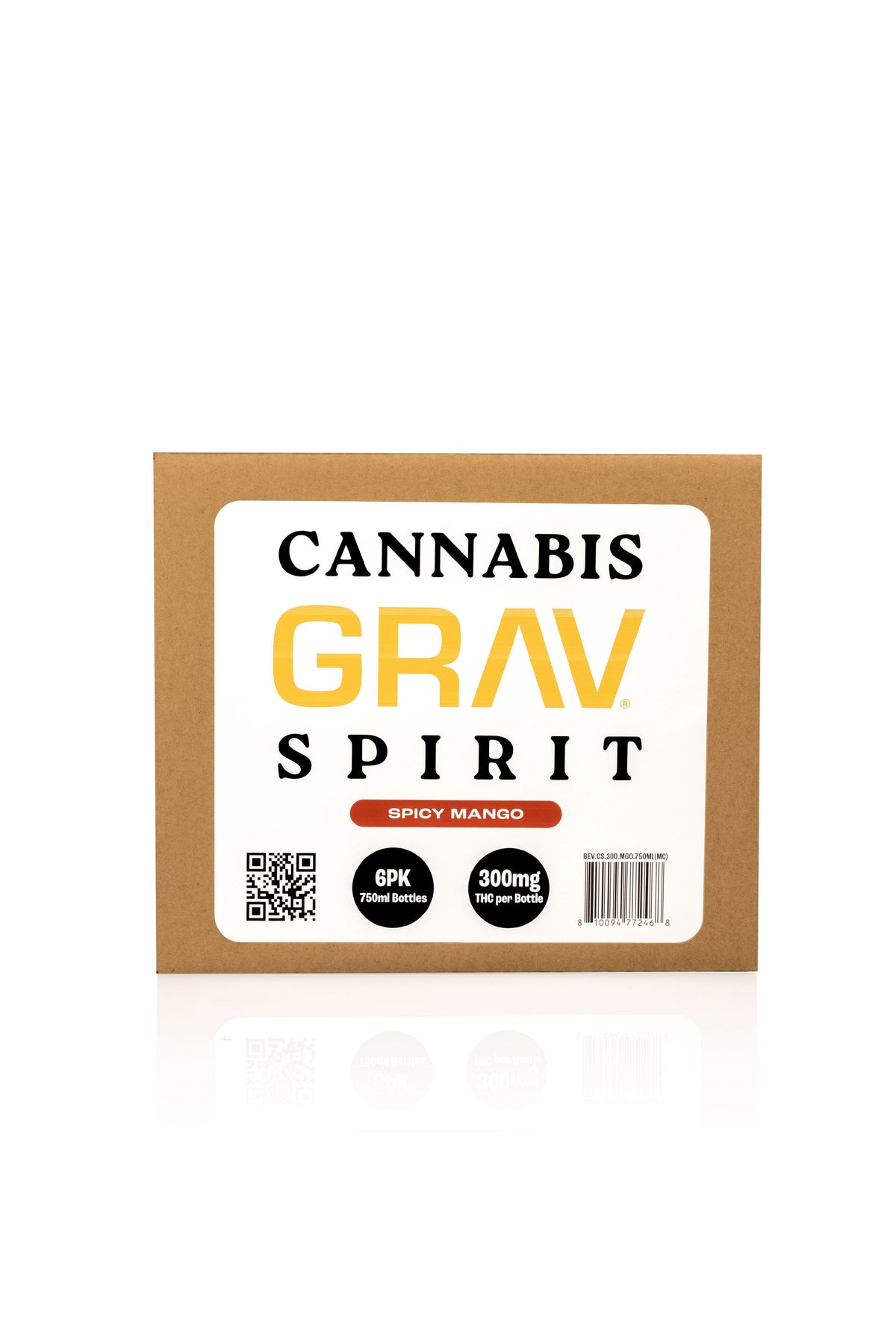 GRAV® Cannabis Spirit 300mg, Assorted Flavors, 750ml Bottle 6-Pack
