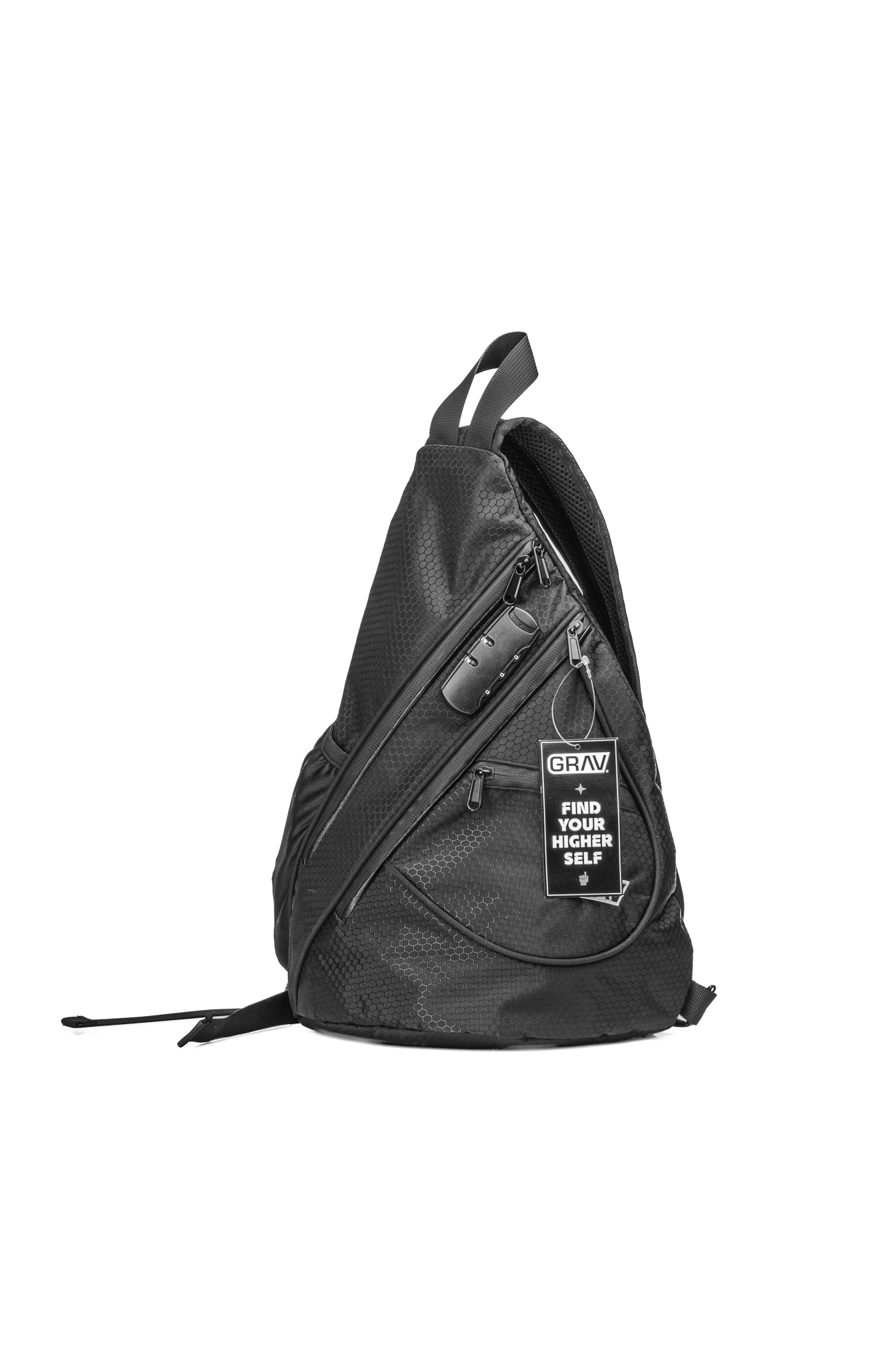 GRAV® Smell Proof Shoulder Sling Backpack w/ Combo Lock
