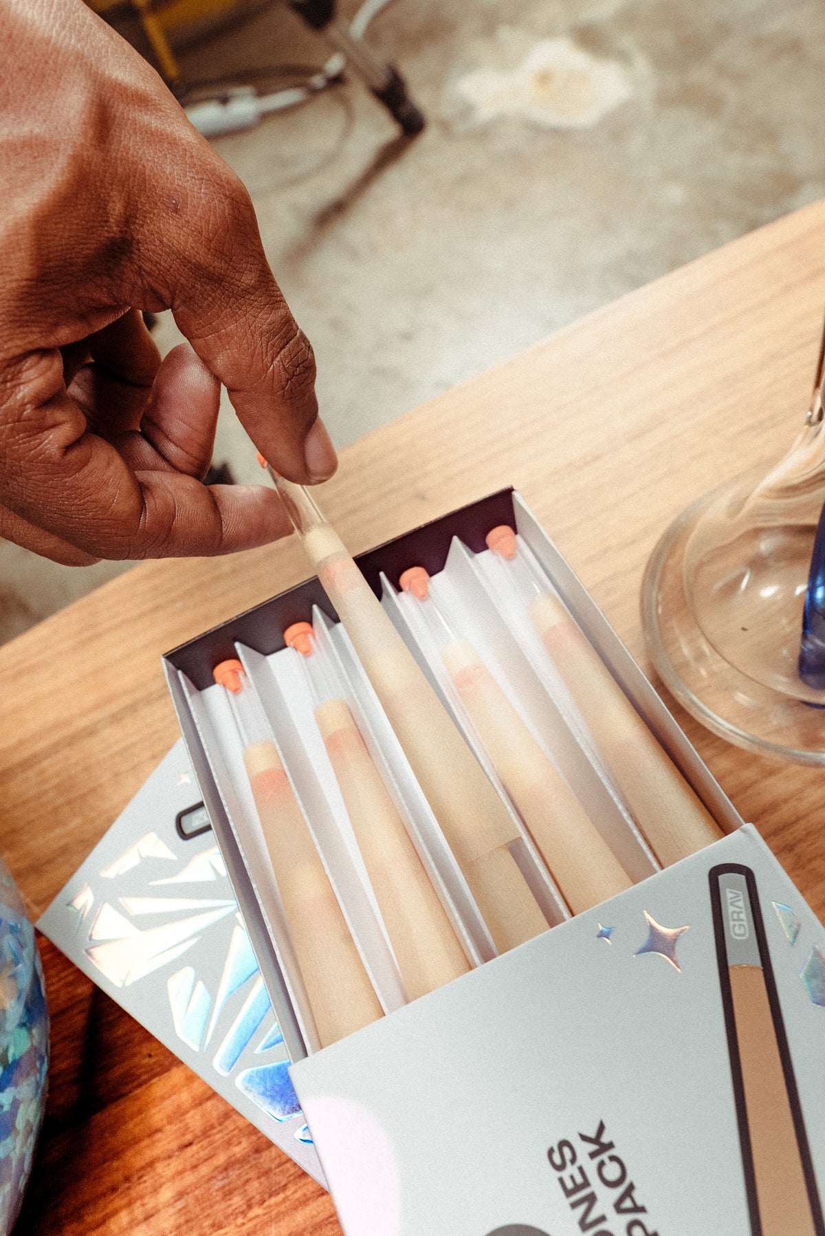 GRAV® Tall Kings Quartz Tip Cones, 50-piece Pack