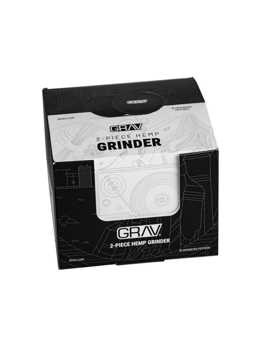 GRAV® Hemp Plastic 2-piece Grinder Countertop Pop Display - 16 Pack