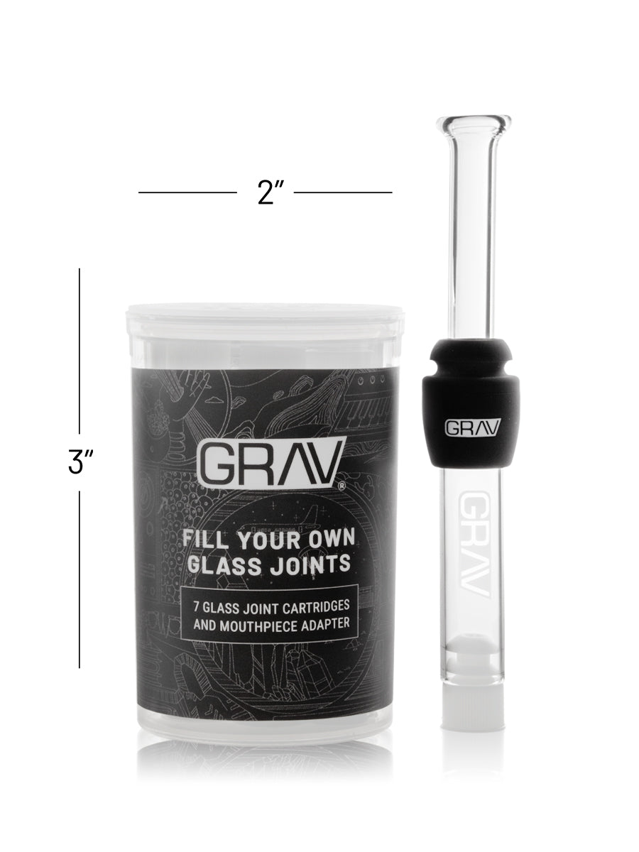 GRAV® Fill-Your-Own Glass Joints 7-Pack, Case of 12