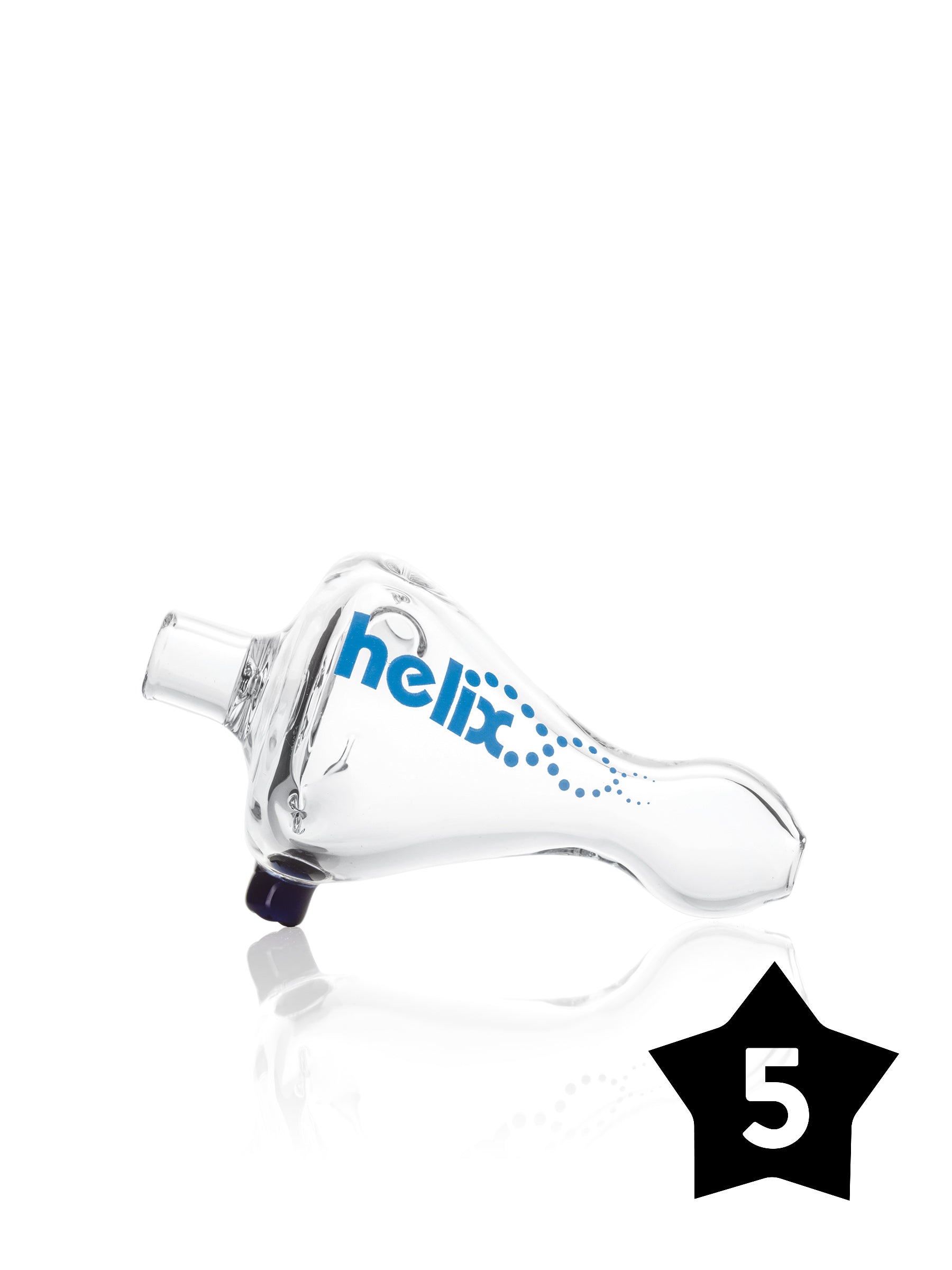 3" Helix™ Chillum - Clear - Pack of 5