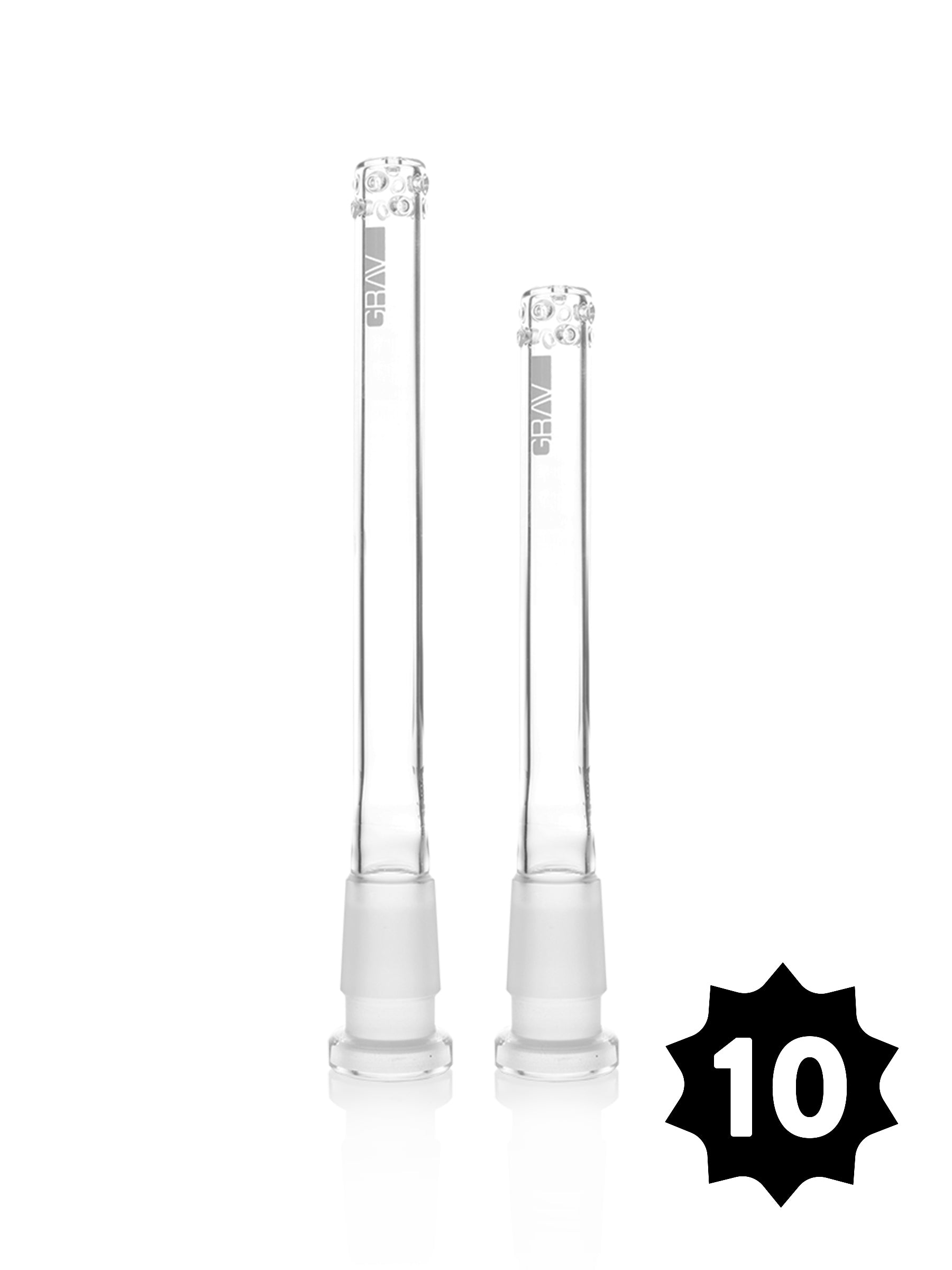 14mm GRAV® Fission Downstem - Clear - Pack of 10
